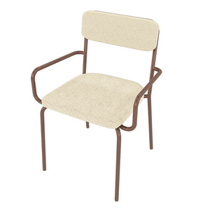 Manhattan Comfort Whythe Modern Dining Chair Natural Linen & Corten DC-2PZ-111