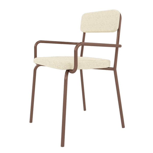 Manhattan Comfort Whythe Modern Dining Chair Natural Linen & Corten DC-2PZ-111