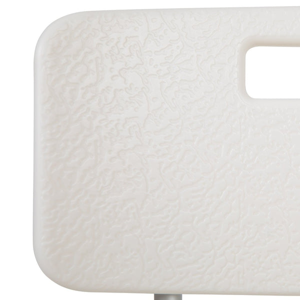 English Elm HERCULES Adjustable White Bath & Shower Chair - Tool-Free Assembly, 300 lb Capacity, Safe & Durable DC-HY3500L-WH-GG