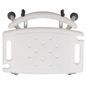 English Elm HERCULES Adjustable White Bath & Shower Chair - Tool-Free Assembly, 300 lb Capacity, Safe & Durable DC-HY3500L-WH-GG