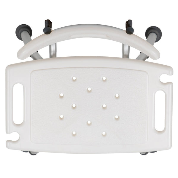 English Elm HERCULES Adjustable White Bath & Shower Chair - Tool-Free Assembly, 300 lb Capacity, Safe & Durable DC-HY3500L-WH-GG