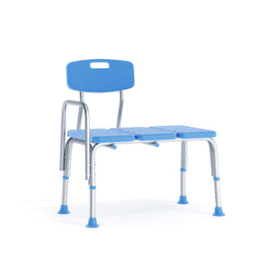 English Elm HERCULES Adjustable Bath & Shower Transfer Bench for Safe, Comfortable Mobility with 300 lbs Capacity Blue DC-HY3510L-BLU-GG