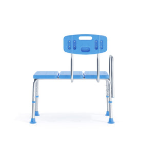 English Elm HERCULES Adjustable Bath & Shower Transfer Bench for Safe, Comfortable Mobility with 300 lbs Capacity Blue DC-HY3510L-BLU-GG