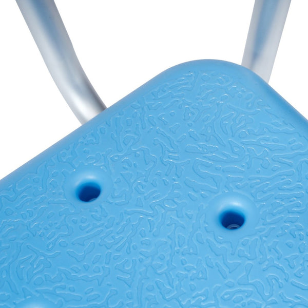 English Elm HERCULES Adjustable Bath & Shower Chair for Safety, Stability, and Custom Comfort Up to 300 lbs Blue DC-HY3520L-BLU-GG