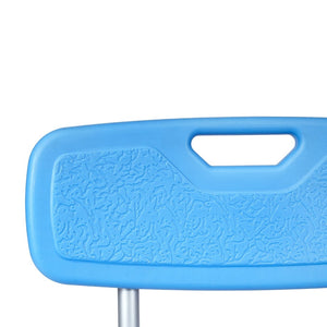 English Elm HERCULES Adjustable Bath & Shower Chair for Safety, Stability, and Custom Comfort Up to 300 lbs Blue DC-HY3520L-BLU-GG