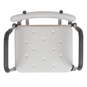 English Elm HERCULES Adjustable Bath & Shower Chair for Safety, Stability, and Custom Comfort Up to 300 lbs White DC-HY3520L-WH-GG