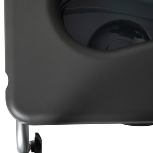 English Elm Hercules Shower Commode Chair with Safety Features, Adjustable Height, Padded Comfort & Easy Care Gray DC-HY6458L-GRY-GG