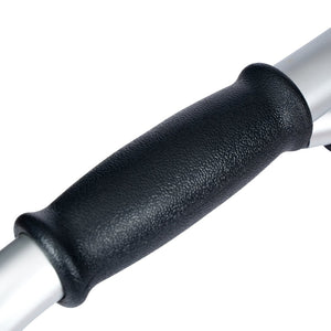 English Elm HERCULES Adjustable Folding Walker - Lightweight, Dual Frame, Interchangeable Wheels for Comfort & Stability DC-HY8110L-5-SLVBLK-GG