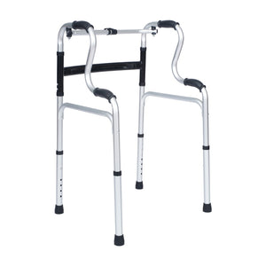 English Elm HERCULES Bi-Level Folding Walker - Lightweight, Adjustable, Customizable Mobility Aid for Independence DC-HY8150L-GRY-GG