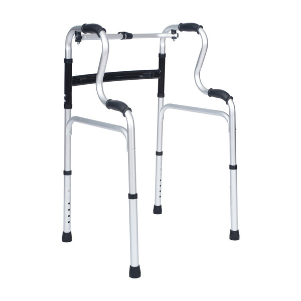 English Elm HERCULES Bi-Level Folding Walker - Lightweight, Adjustable, Customizable Mobility Aid for Independence DC-HY8150L-GRY-GG