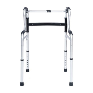 English Elm HERCULES Bi-Level Folding Walker - Lightweight, Adjustable, Customizable Mobility Aid for Independence DC-HY8150L-GRY-GG