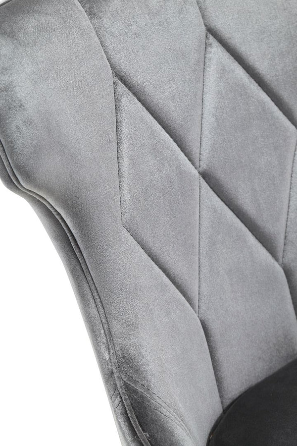 Manhattan Comfort Reine Traditional Dining Chairs - Set of 2 Grey and Walnut DC007-GY