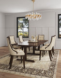 Manhattan Comfort Fifth Avenue Traditional Dining Chairs - Set of 2 Cream and Walnut DC008-CR