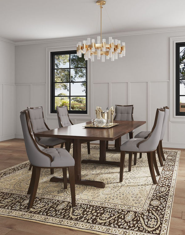 Manhattan Comfort Fifth Avenue Traditional Dining Chair - Set of 2 Grey DC008-GY