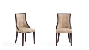 Manhattan Comfort Fifth Avenue Traditional Dining Chair - Set of 2 Tan DC008-TN