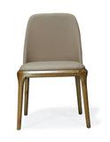 Manhattan Comfort Courding Modern Dining Chair Tan and Walnut DC009-TN