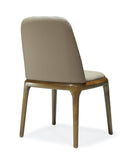 Manhattan Comfort Courding Modern Dining Chair Tan and Walnut DC009-TN