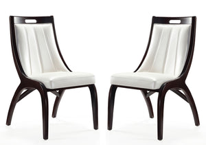 Manhattan Comfort Danube Traditional Dining Chair - Set of 2 Pearl White DC024-PW