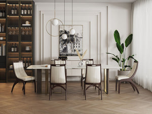 Manhattan Comfort Danube Traditional Dining Chair - Set of 2 Pearl White DC024-PW