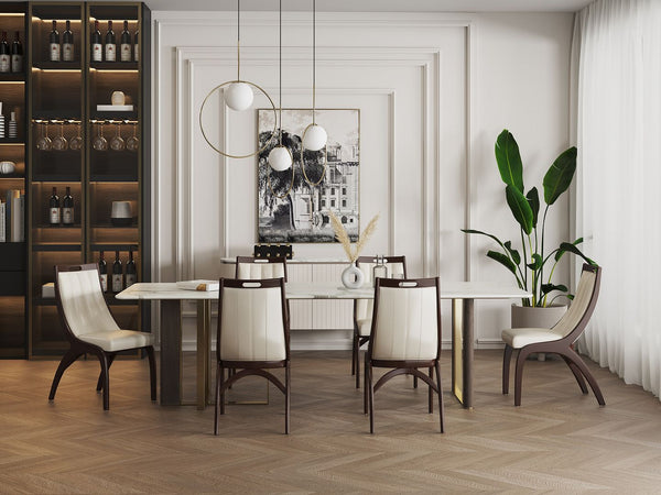 Manhattan Comfort Danube Traditional Dining Chair - Set of 2 Pearl White DC024-PW