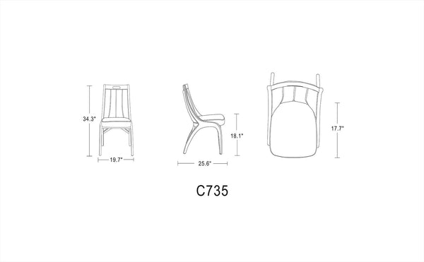 Manhattan Comfort Danube Traditional Dining Chair - Set of 2 Pearl White DC024-PW