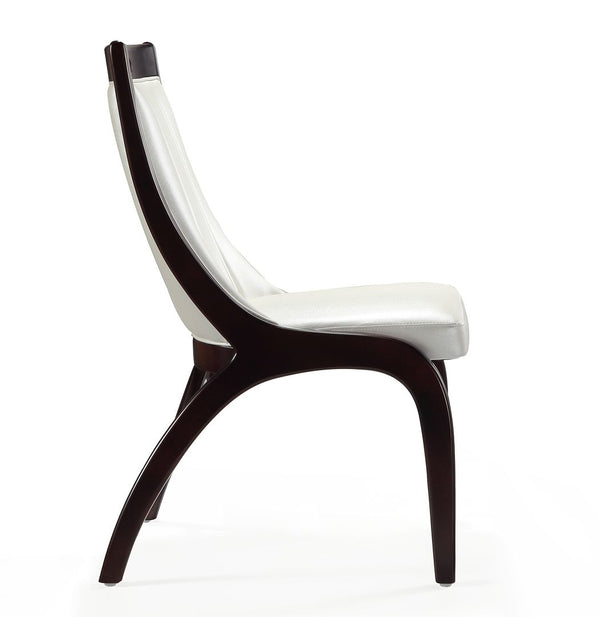 Manhattan Comfort Danube Traditional Dining Chair - Set of 2 Pearl White DC024-PW