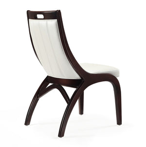 Manhattan Comfort Danube Traditional Dining Chair - Set of 2 Pearl White DC024-PW