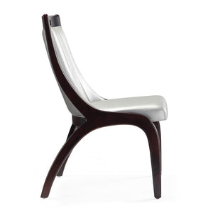 Manhattan Comfort Danube Traditional Dining Chair - Set of 2 Silver DC024-SV