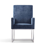 Manhattan Comfort Element Modern Dining Chair Blue DC029-BL