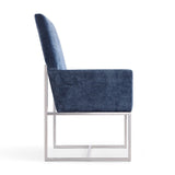 Manhattan Comfort Element Modern Dining Chair Blue DC029-BL