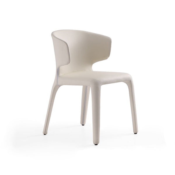 Manhattan Comfort Conrad Mid-Century Modern Dining Chair Cream DC031-CR