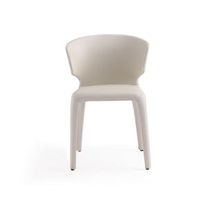 Manhattan Comfort Conrad Mid-Century Modern Dining Chair Cream DC031-CR