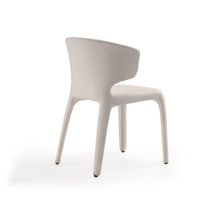 Manhattan Comfort Conrad Mid-Century Modern Dining Chair Cream DC031-CR