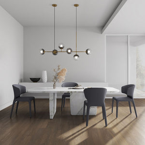 Manhattan Comfort Conrad Mid-Century Modern Dining Chair Grey DC031-GY