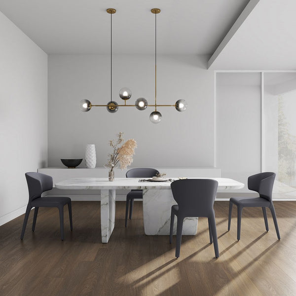 Manhattan Comfort Conrad Mid-Century Modern Dining Chair Grey DC031-GY