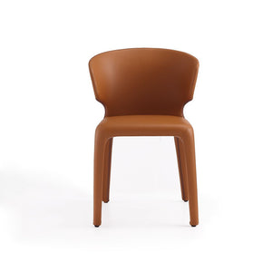 Manhattan Comfort Conrad Mid-Century Modern Dining Chair Saddle DC031-SA