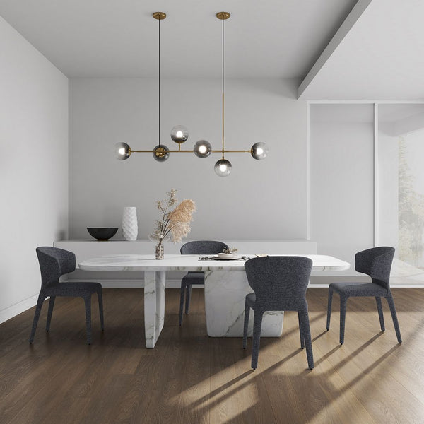 Manhattan Comfort Conrad Mid-Century Modern Dining Chairs - Set of 2 Grey DC031-WGY