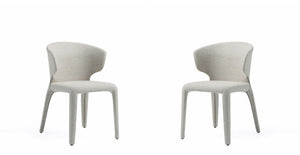 Manhattan Comfort Conrad Mid-Century Modern Dining Chairs - Set of 2 Wheat DC031-WWT