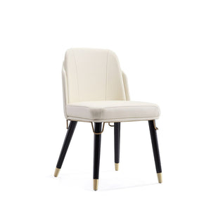 Estelle Dining Chair in Cream and Black DC042-CR Manhattan Comfort