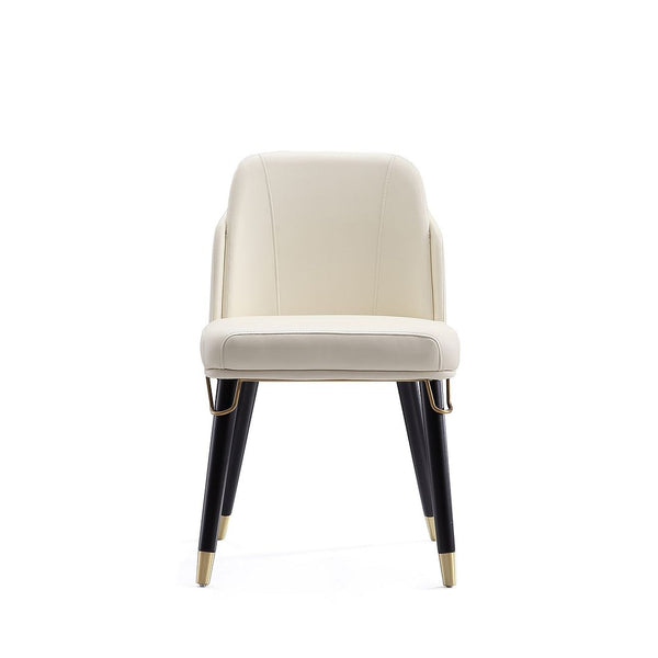 Estelle Dining Chair in Cream and Black DC042-CR Manhattan Comfort