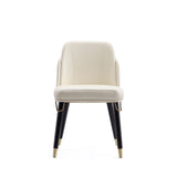 Estelle Dining Chair in Cream and Black DC042-CR Manhattan Comfort