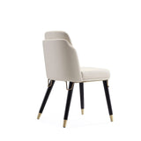 Estelle Dining Chair in Cream and Black DC042-CR Manhattan Comfort