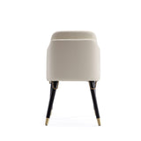 Estelle Dining Chair in Cream and Black DC042-CR Manhattan Comfort