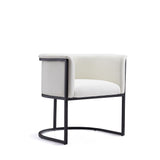 Cosmopolitan Dining Chair in White and Black DC044-WH Manhattan Comfort