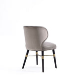 Manhattan Comfort Strine Modern Dining Chair Dark Taupe DC045-DT