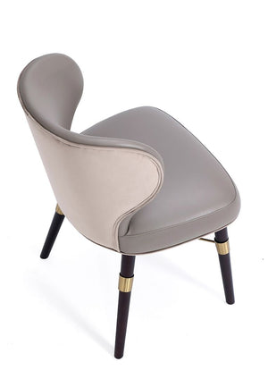 Manhattan Comfort Strine Modern Dining Chair Dark Taupe DC045-DT
