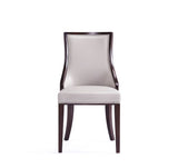 Manhattan Comfort Grand Traditional Dining Chairs - Set of 2 Light Grey DC048-LG