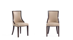 Manhattan Comfort Grand Traditional Dining Chairs - Set of 2 Tan DC048-TN