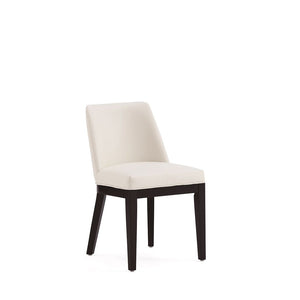 Gansevoort Faux Leather Dining Chair in Cream - Set of 2 DC051-CR Manhattan Comfort