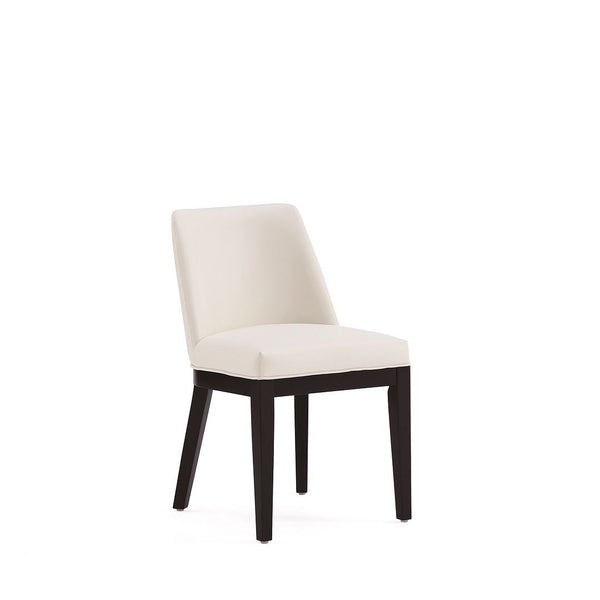 Gansevoort Faux Leather Dining Chair in Cream - Set of 2 DC051-CR Manhattan Comfort